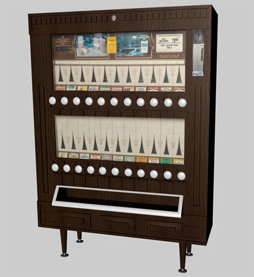 Picture of 70's Era Vintage Cigarette Vending Machine