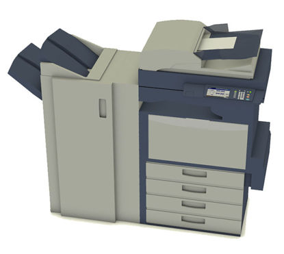 Picture of Office Copier Model with Paper Morph - Poser and DAZ Studio Format