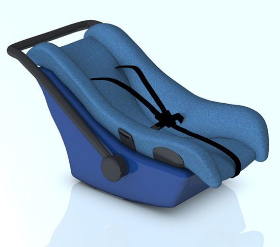 Picture of Child Car Seat / Carrier - Poser and DAZ Studio Format