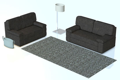 Picture of Modern Furnishings Furniture Set - Poser and DAZ Studio Format