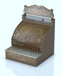1800's Cash Register Model with 51+ Movements