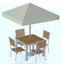 Picture of Outdoor Dining Furniture Model Set - Poser and DAZ Studio Format