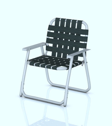 Picture of Vintage Webbed Lawn Chair Model