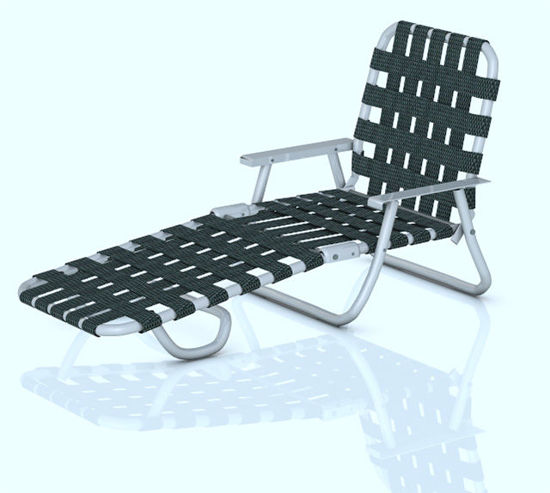 Picture of Vintage Webbed Lounge Chair Model