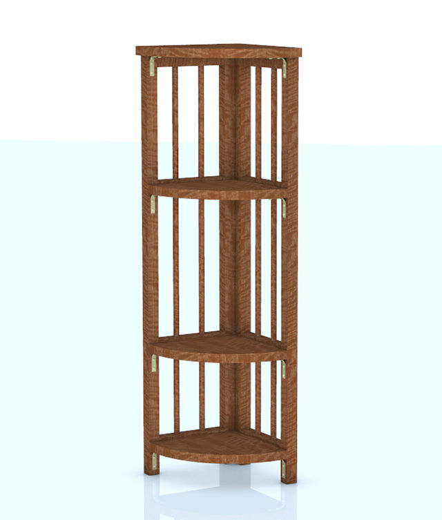 Wooden Corner Shelf Furniture Model Poser 3d Furniture Modeposerworld 3d Model Content Store For Poser And Daz 3d Studio