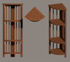 Picture of Wooden Corner Shelf Furniture Model