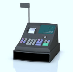 Cash Register Model with Movements