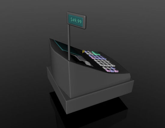 Picture of Cash Register Model with Movements