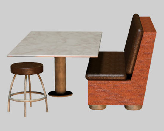 Picture of Upscale Diner Furniture Prop Set