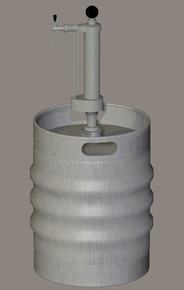 Picture of Beer Keg and Tap Model