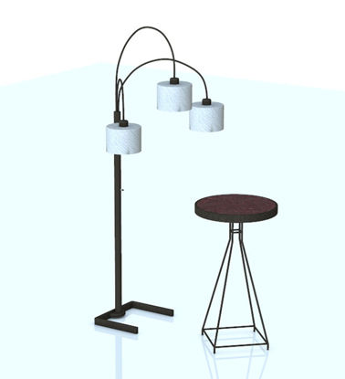 Picture of Contemporary Table and Lamp Furniture Models