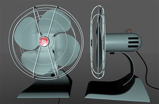Picture of Vintage Electric House Fan Model
