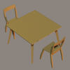 Picture of Danish Contemporary Table and Chair Props