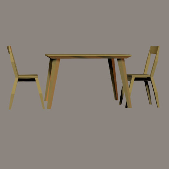 Picture of Danish Contemporary Table and Chair Props
