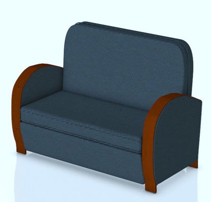 Picture of Art Deco Settee Couch Model