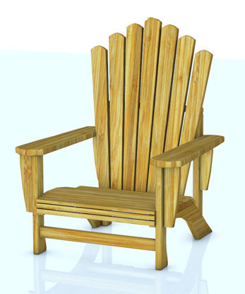 Picture of Adirondack Outdoor Wooden Chair Prop - REMAPPED
