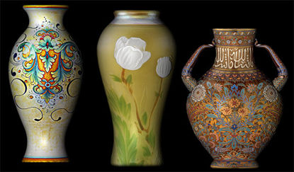 Picture of Three Antique Vases Model Set