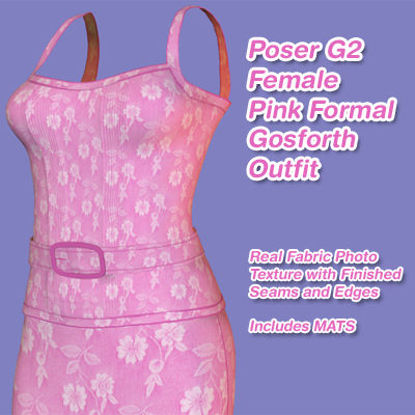 Picture of Pink Formal Gosforth Outfit For Any Poser G2 Female