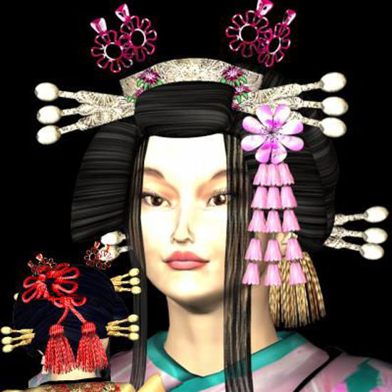 Picture of Kimono conforming Hair