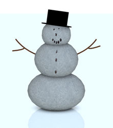 Holiday Snowman Model