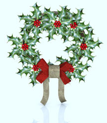 Holiday Christmas Wreath Model