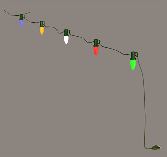 Picture of Modular Christmas House Lights Model with Morphs