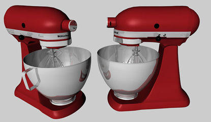 Picture of Kitchen Stand Mixer Model with Movements - Poser and DAZ Studio Format