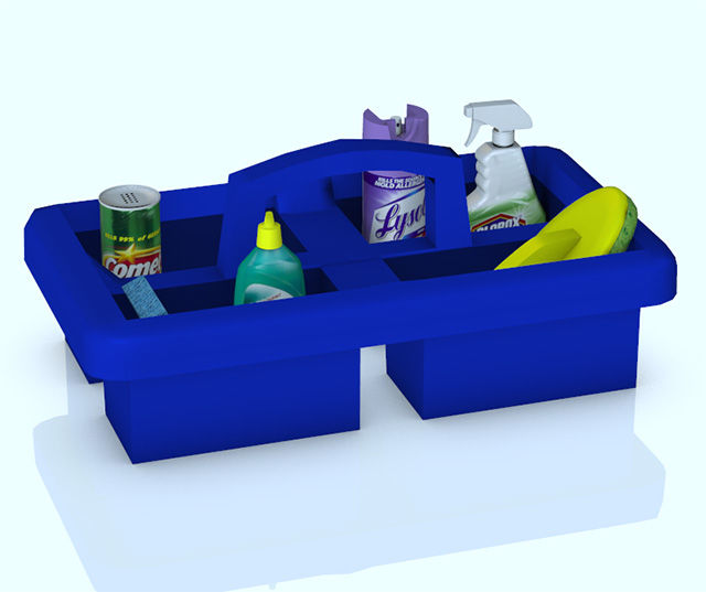 Cleaning Product Models 3D Housewares & Household ModelsPoser World ...