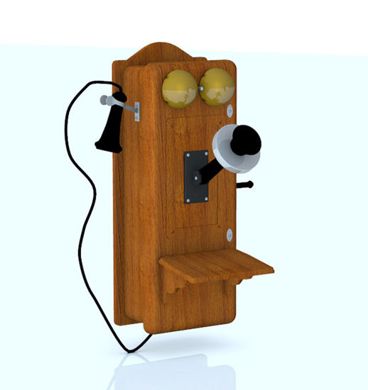 Picture of Old Crank Telephone Model with Movements and Morphs