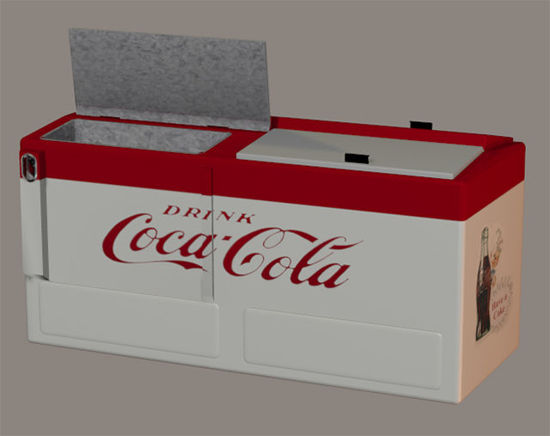 Picture of Antique Cola Cooler Model with Movements