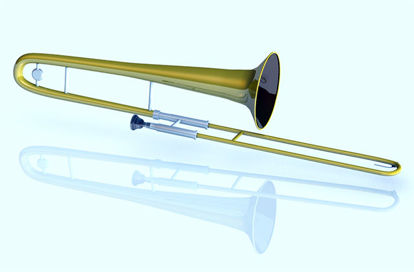 Picture of Trombone Musical Instrument Model