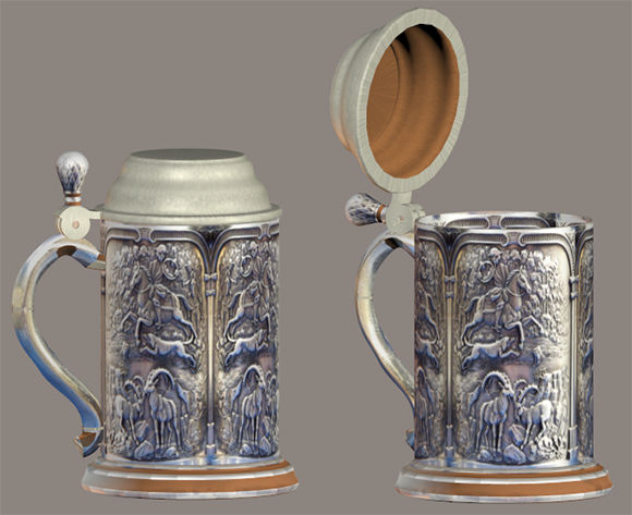 Kettle 3D Housewares & Household ModelsPoserWorld 3D Model Content Store  for Poser and DAZ 3D Studio