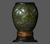 Picture of Photo-Realistic Green Leaf Ceramic Vase Model