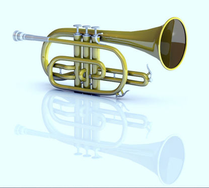 Picture of Cornet Musical Instrument Model