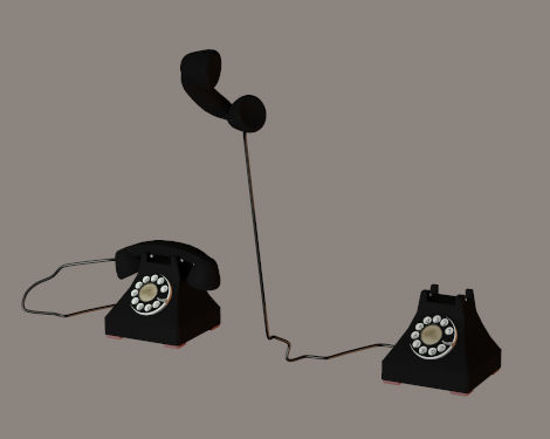 Picture of Old Vintage Dial Phone Model