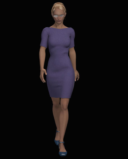 Picture of Purple Dress for Poser Jessi
