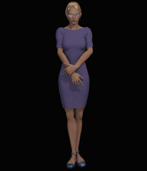Picture of Purple Dress for Poser Jessi