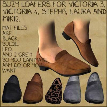 Picture of Suzy Loafers for Victoria 4 - Poser / DAZ 3D V4