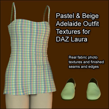 Picture of Pastel and Beige Adelaide Outfit Textures for Laura