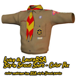BSA Style Scout Shirt Color Fix for Laura