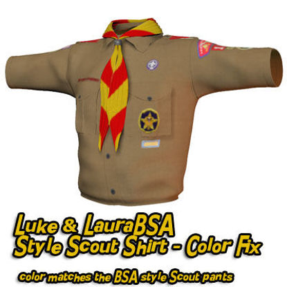 Picture of BSA Style Scout Shirt Color Fix for Laura