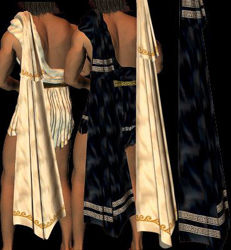 Greek shoulder cloak