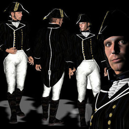 Picture of Mike's 1805 Navy Lieutenant full outfit -
