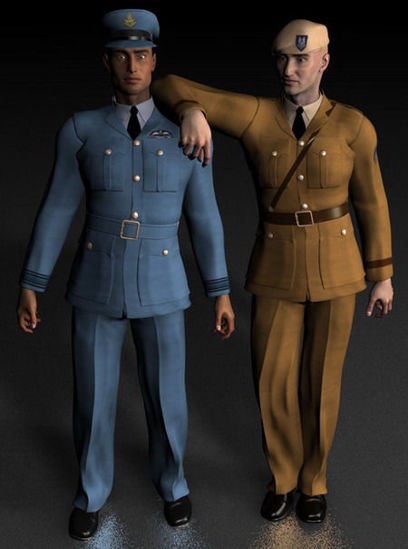 Picture of RAF and Army uniform for Mike 3