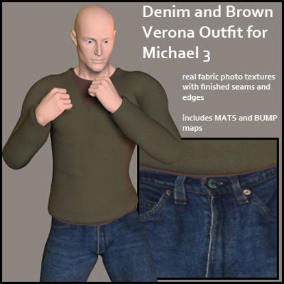 Picture of Denim and Brown Verona Outfit for Michael 3