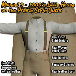 Michael 3 1800's - Little House on the Prairie Style Outfit