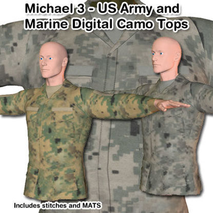 Picture of Michael 3 US Military Digital Camo Tops