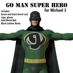 GO Man Super Hero Outfit for Michael 3 - SuperHero-M3