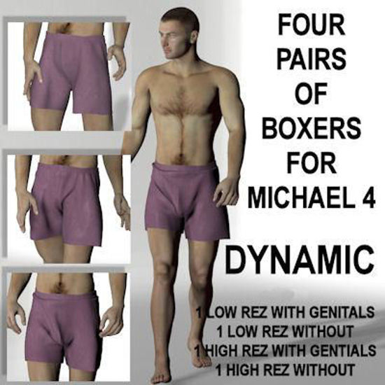 Picture of Dynamic Boxers 4 Pack for Michael 4