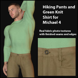 Hiking Pants and Green Shirt for Michael 4